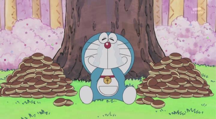 Doraemon mangia i dorayaki