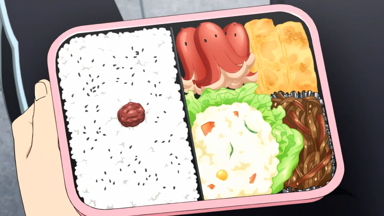 The bento naho made for Kakeru | Anime bento, Food themes, Japanese food  illustration